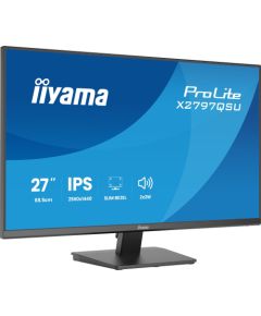 Iiyama ProLite X2797QSU-B1 (68.5 cm (27 inches), black (matt), QHD, IPS, HDMI, DP, USB hub, speakers) Televizori