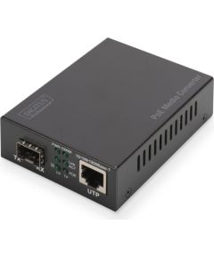 Digitus Gigabit PoE media converter, RJ45 / SFP, PSE black Сетевые кабели