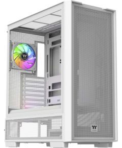 Thermaltake S380 TG ARGB, Tower Case White, Tempered Glass Корпуса