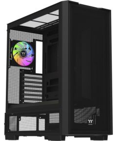 Thermaltake S380 TG ARGB Black, Tower Case, Black, Tempered Glass Корпуса