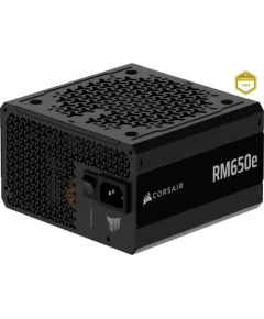 Corsair RM650e, PC power supply, black, 4x PCIe, cable management, 650 watts Блоки питания