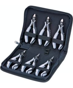 KNIPEX Precision Electronics Pliers Set ESD, 6-piece black/grey, ESD version, electrically conductive Новинки Для дома и сада 