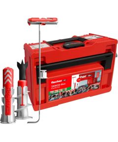 fischer DuoLine Tanos-Box M173 light grey/red, 713-piece Jaunumi -Dārzam