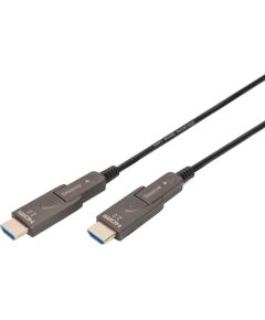Digitus HDMI / Micro HDMI AOC Hybrid Fiber Optic Cable, UHD 4K Black, 20 Meters, Detachable Connectors Dažādi vadi