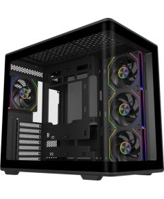 Cooler Master Elite 600 ARGB, Tower Case, Black, Tempered Glass x 2 Datoru korpusi
