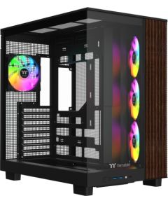 Thermaltake View 380 XL WS ARGB, Tower Case black/wood, Tempered Glass x 2, Wood Texture Корпуса