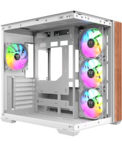 Thermaltake View 380 WS ARGB, Tower case white/wood, Tempered Glass x 2, Wood texture Datoru korpusi