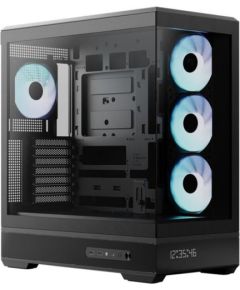 Aerocool P500B Digi-BK-v1, Tower Case, Black, Tempered Glass x 2 Datoru korpusi