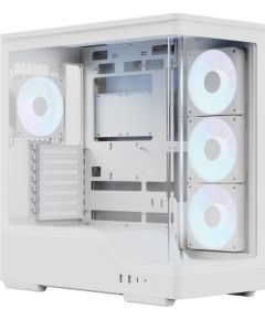 Aerocool P500A-WT-v1, Tower Case White, Tempered Glass x 2 Datoru korpusi