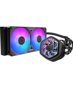 Cooler Master MasterLiquid 240 Atmos II VRM Fan ARGB, water cooling black Охлаждение процессора