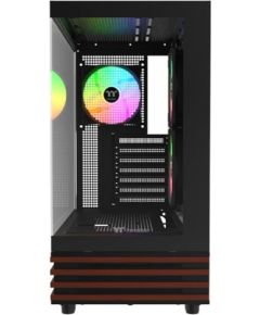 Thermaltake View 270 Plus WS ARGB, Tower case black/wood, tempered glass x 2, Wood structure Корпуса
