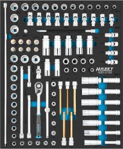 Hazet socket set 163D-2/103, size 1/2++ 103 pieces, with HiPer reversible ratchet 3/8" Новинки Для дома и сада 