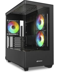 Sharkoon ELITE SHARK CM100 , Tower case black, Tempered Glass x 2 Корпуса