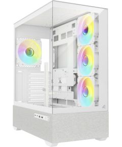 Sharkoon AK7 ARGB, tower case white, tempered glass x 2 Корпуса