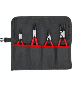 KNIPEX circlip pliers set O 12 - 60mm, 4-piece red, 4x straight tips, in roll-up bag Новинки Для дома и сада 