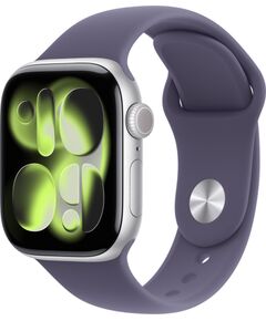 Apple Watch Series 11, smartwatch silver, aluminum, 42 mm, sport strap mist purple M/L, cellular Smart-Watch Умные часы