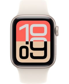 Apple Watch SE 3, Smartwatch silver, aluminum, 40 mm, polarstern sport band M/L Smart-Watch Pulksteņi