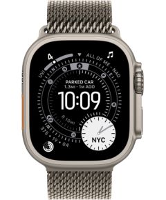 Apple Watch Ultra 3, Smartwatch titanium, 49 mm, Milanese bracelet titanium natural L, titanium case, cellular Smart-Watch Умные часы
