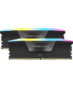 Corsair DDR5 - 32GB - 6000 - CL - 38 (2x 16 GB) Dual Kit, RAM Black, CMH32GX5M2B6000C38, Vengeance RGB, INTEL XMP Оперативная память (RAM)
