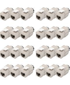Digitus Cat.6a Keystone Module, shielded silver, 24 pieces Сетевые кабели