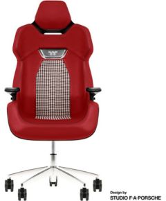 Thermaltake ARGENT E700 Design by Studio FA Porsche, gaming chair red/black, Storm Black Houndstooth Fabric Игровые стулья