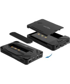 DeLOCK USB Type-C Enclosure for 1 x M.2 NVMe SSD + 1 x 2.5” SATA SSD / HDD, drive enclosure black, with clone function Ārējo HDD, SSD korpui
