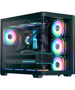Aerocool P500C EVO-G-BK-v1, tower case Black, Tempered Glass x 2 Корпуса