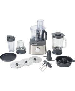 Kenwood MultiPro Compact+ food processor, silver, 800 watts, integrated scale, blender attachment and Blend-Xtract 2GO Кухонные комбайны