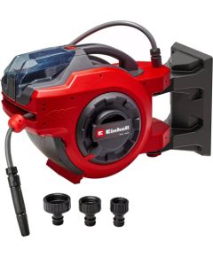 EINHELL Power X-Change cordless hose reel GE-HR 18/30 Li-Solo, 18 Volt red, without battery and charger, 30 meters, with connections Jaunumi -Dārzam