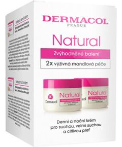 Dermacol Natural Almond Day & Night Duopack - Dárková sada mandlového denního a nočního krému Ķermeņa kosmētika