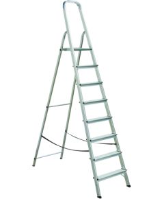 Kāpnes alumīnija ALW 8 pak. platf.augst 1.64m/max3.6m Elkop Лестницы / подмости