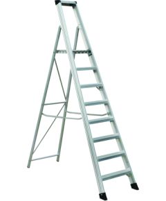 Kāpnes alumīnija profesionāla  8 pak. platf.augst 1.69/max3.6m Elkop Лестницы / подмости
