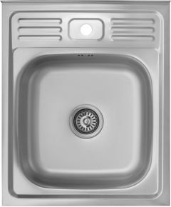 Izlietne virtuves AB 500X600x0.6MM ar sifonu, uzliekama Jaunumi Sadz. tehnika