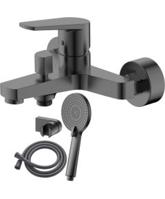 Jaucējkrāns vannas AB BAZEL, ar dušas kompl., pelēks Jaunumi -Dārzam