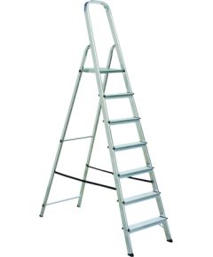 Kāpnes alumīnija ALW 7 pak. platf.augst 1.42m/max3.4m Elkop Лестницы / подмости