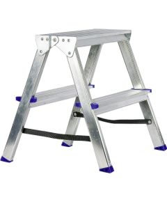 Kāpnes alumīnija DHR 2 pak. platf.augst 0.43m/max2.4m Elkop Kāpnes un sastatnes