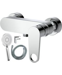 Jaucējkrāns dušas AB CHLOE, ar dušas komplektu, hromēts Jaunumi -Dārzam