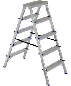 Kāpnes alumīnija DHR 5 pak. platf.augst 1.08m/max3.0m Elkop Лестницы / подмости