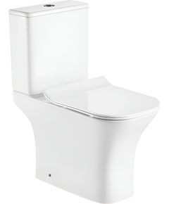 WC pods AB ZT-1215 3/6l, rimless, ar UF Slim SC vāku Jaunumi Sadz. tehnika