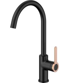 Jaucējkrāns virt. izlietnes AB AMBER, melns/zelts Новинки Для дома и сада 