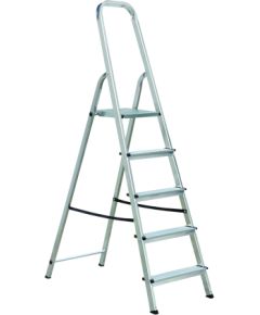 Kāpnes alumīnija ALW 5 pak. platf.augst 0.99m/max2.9m Elkop Kāpnes un sastatnes