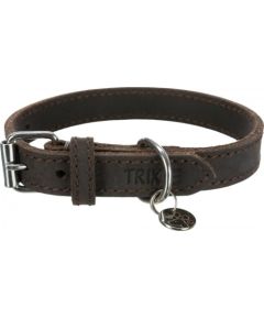 Trixie Rustic obroża, dla psa, ciemnobrązowa, XS–S: 27–34 cm/18 mm, z grubej skóry Citas preces