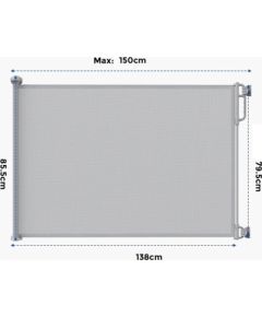 Momcozy BG019 | Bramka zabezpieczająca dla niemowląt | 140 cm Mazuļu drošībai 