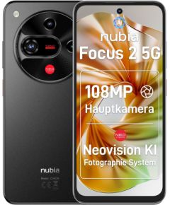 Nubia Focus 2 5G Viedtālrunis 8GB / 256GB Black Mobilie telefoni