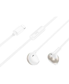 Hoco   M115 Sagacious universal earphones with microphone iP White Наушники