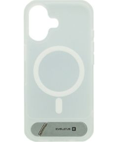 Evelatus Apple  iPhone 17 Rubber Coated MagSafe With Stand Case Silver Neoriģinālie Maciņi