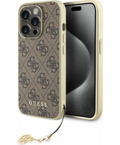 Guess 4G Charms Collection Back Case Aizsargapvalks Priekš Apple iPhone 15 Pro Neoriģinālie Maciņi