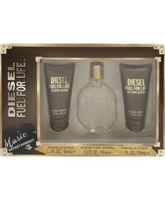 Set Diesel: Fuel for Life, Shower Gel, All Skin Types, 2 pcs, 50 ml + Fuel for Life, Eau De Parfum, For Women, 50 ml Парфюмерные наборы