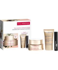 Set Clarins: Extra-Firming, Anti-Ageing, Day, Cream, For Face, 50 ml + Extra-Firming, Hydrating, Cream, For Neck & Decollete, 15 ml + Wonder Volume, Volumising, Mascara, Black, 3 ml *Miniature Dāvanu komplekti