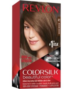 Revlon, Colorsilk, Permanent Hair Dye, 41 Medium Brown, 130 ml Уход за волосами